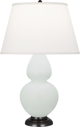 Double Gourd One Light Table Lamp in Matte Celadon Glazed Ceramic w/Deep Patina Bronze (165|MCL57)