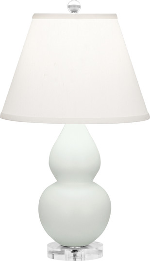 Small Double Gourd One Light Accent Lamp in Matte Celadon Glazed Ceramic w/Lucite Base (165|MCL53)
