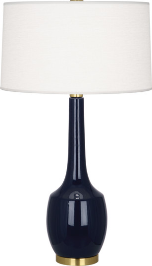 Delilah One Light Table Lamp in Midnight Blue Glazed Ceramic (165|MB701)