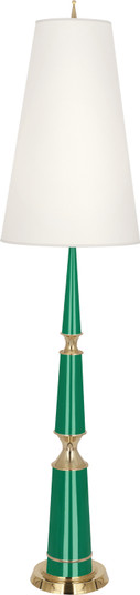 Jonathan Adler Versailles One Light Floor Lamp in Emerald Lacquered Paint w/Modern Brass (165|G902X)