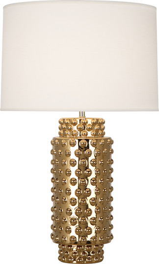 Dolly One Light Table Lamp in Textured Ceramic w/Gold Metallic Glaze (165|G800)