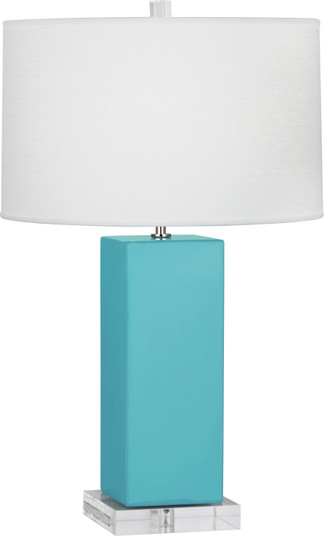 Harvey One Light Table Lamp in Egg Blue Glazed Ceramic (165|EB995)