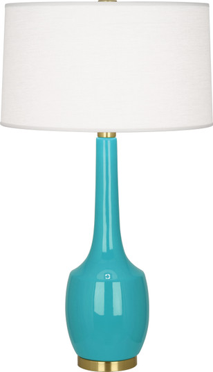 Delilah One Light Table Lamp in Egg Blue Glazed Ceramic (165|EB701)