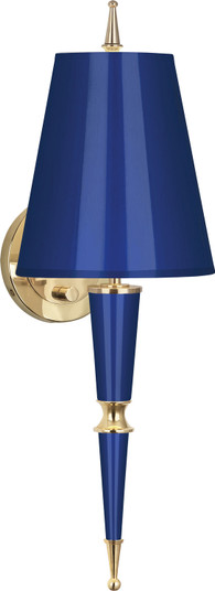 Jonathan Adler Versailles One Light Wall Sconce in Navy Lacquered Paint w/Modern Brass (165|C903)
