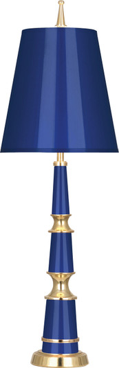 Jonathan Adler Versailles One Light Accent Lamp in Navy Lacquered Paint w/Modern Brass (165|C900)