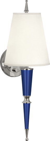 Jonathan Adler Versailles One Light Wall Sconce in Navy Lacquered Paint w/Polished Nickel (165|C603X)