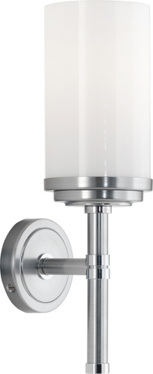 Halo One Light Wall Sconce in Brushed Chrome w/Polished Chrome (165|C1324)