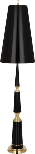 Jonathan Adler Versailles One Light Floor Lamp in Black Lacquered Paint w/Modern Brass (165|B902)