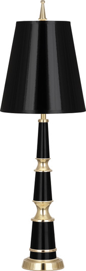Jonathan Adler Versailles One Light Accent Lamp in Black Lacquered Paint w/Modern Brass (165|B900)