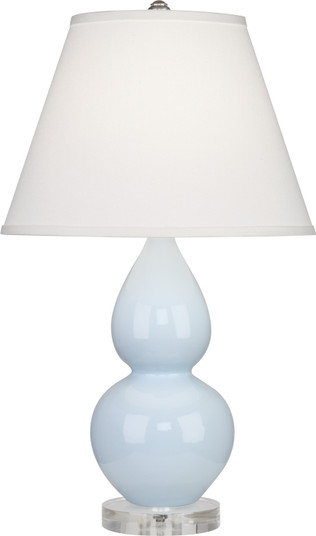 Small Double Gourd One Light Accent Lamp in Baby Blue Glazed Ceramic w/Lucite Base (165|A696X)