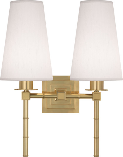 Jonathan Adler Meurice Two Light Wall Sconce in Modern Brass (165|724W)