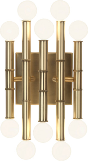 Jonathan Adler Meurice Ten Light Wall Sconce in Modern Brass (165|686)