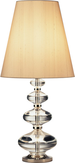 Jonathan Adler Claridge One Light Table Lamp in Lead Crystal w/Polished Nickel (165|677)