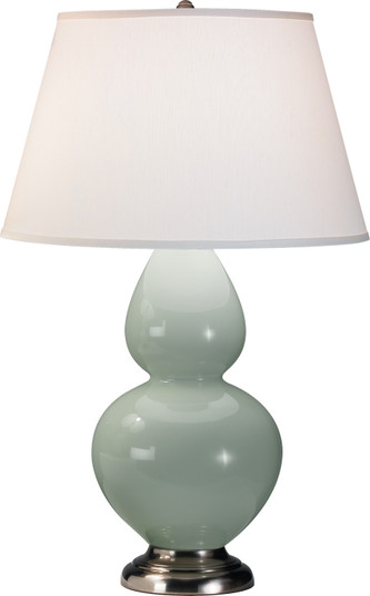 Double Gourd One Light Table Lamp in Celadon Glazed Ceramic w/Antique Silver (165|1791X)