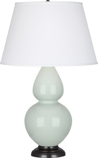 Double Gourd One Light Table Lamp in Celadon Glazed Ceramic w/Deep Patina Bronze (165|1790X)