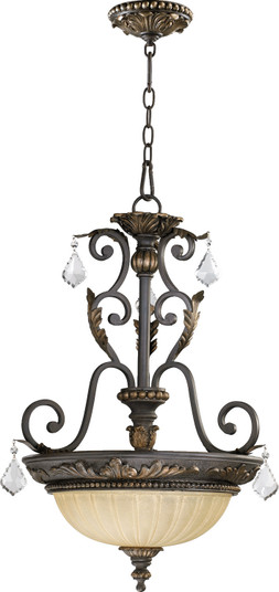 Rio Salado Three Light Pendant in Toasted Sienna With Mystic Silver (19|8057-3-44)
