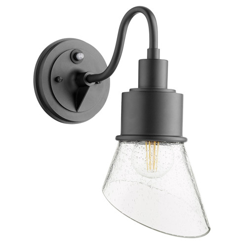 Torrey One Light Wall Mount in Textured Black w/ Clear/Seeded (19|732-69)
