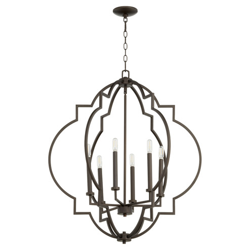 Dublin Six Light Pendant in Oiled Bronze (19|6842-6-86)