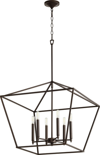 Gabriel Six Light Entry Pendant in Oiled Bronze (19|644-6-86)