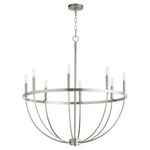 Tribute Eight Light Chandelier in Satin Nickel (19|6374-8-65)