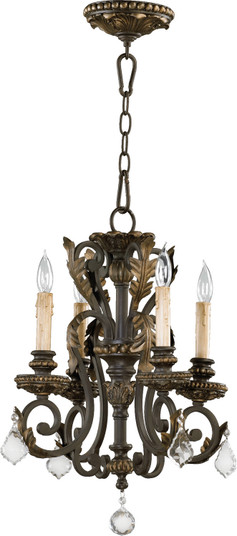 Rio Salado Four Light Chandelier in Toasted Sienna With Mystic Silver (19|6157-4-44)
