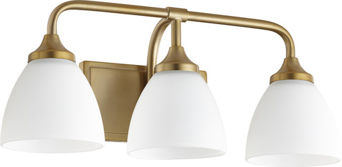 Enclave Three Light Vanity in Aged Brass (19|5059-3-80)