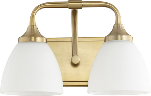 Enclave Two Light Vanity in Aged Brass (19|5059-2-80)