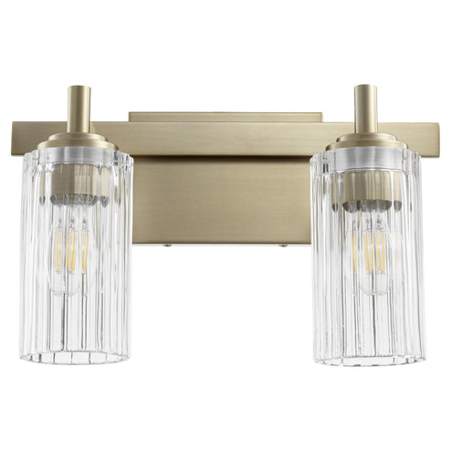 502 Lighting Series Two Light Vanity in Aged Brass (19|502-2-80)