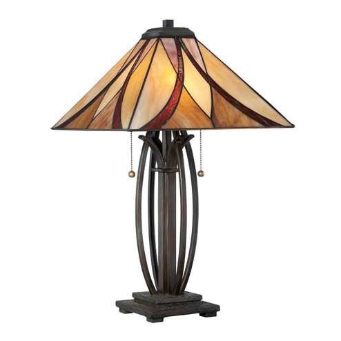Asheville Two Light Table Lamp in Valiant Bronze (10|TF1180TVA)