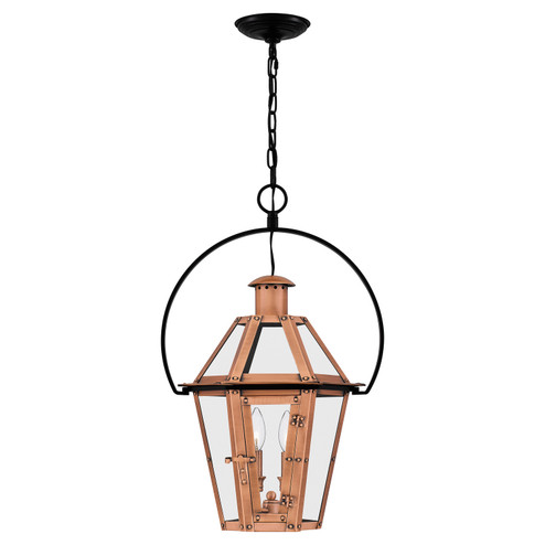 Burdett Two Light Outdoor Hanging Lantern in Aged Copper (10|BURD1916AC)