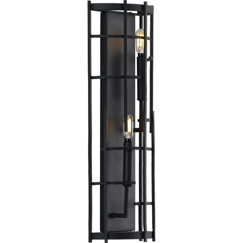 Torres Two Light Wall Sconce in Textured Black (54|P710077-031)