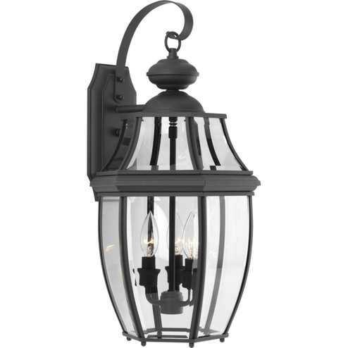 New Haven Three Light Wall Lantern in Black (54|P6612-31)