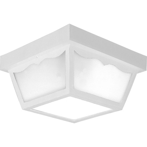 Ceiling Mount - Polycarbonate Two Light Outdoor Flush Mount in White (54|P5745-30)