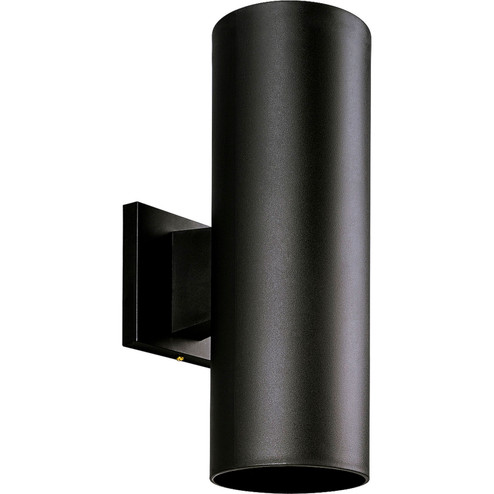 Cylinder Two Light Outdoor Wall Mount in Black (54|P5713-31)