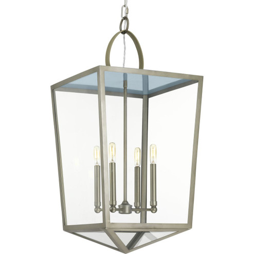 Point Dume-Shearwater Four Light Foyer Pendant in Antique Nickel (54|P500196-081)