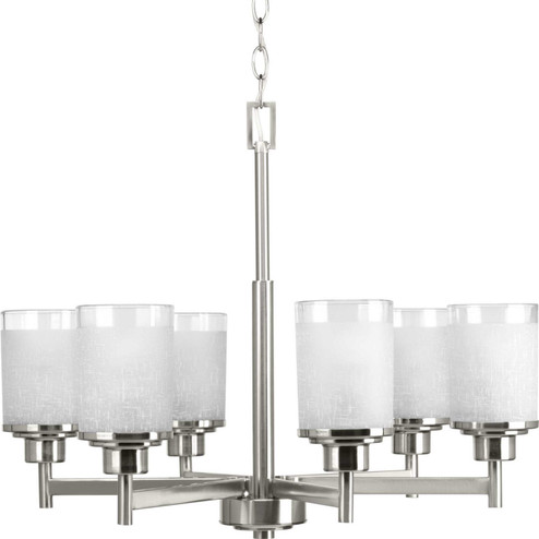 Alexa Six Light Chandelier in Brushed Nickel (54|P4758-09)