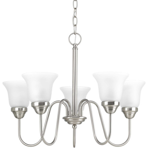 Classic Five Light Chandelier in Brushed Nickel (54|P4757-09)