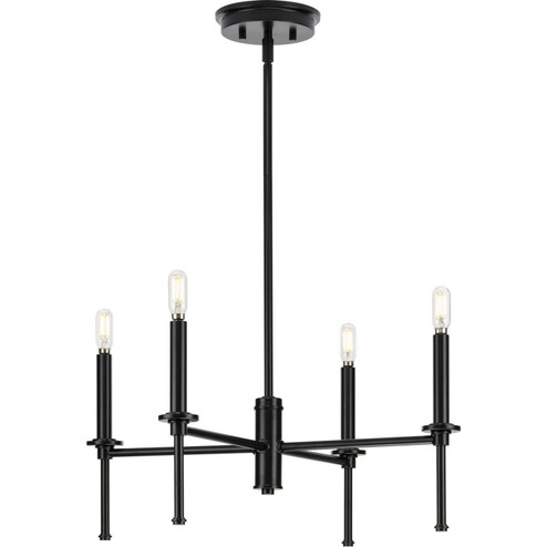 Elara Four Light Chandelier in Matte Black (54|P400293-31M)