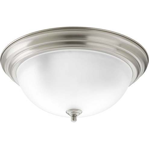 Dome Glass - Etched Three Light Flush Mount in Brushed Nickel (54|P3926-09ET)