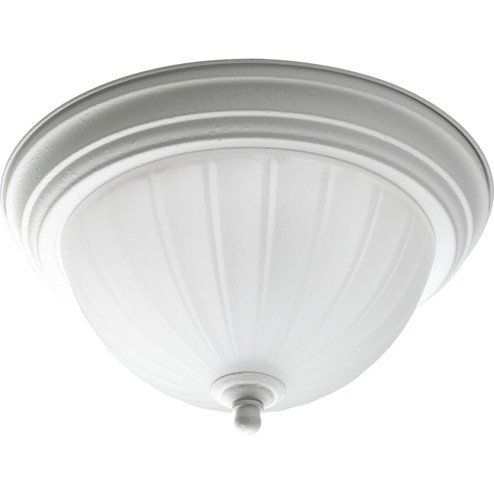 Melon Glass One Light Flush Mount in White (54|P3816-30)