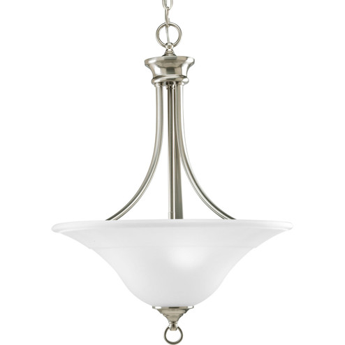 Trinity Three Light Foyer Pendant in Brushed Nickel (54|P3474-09)