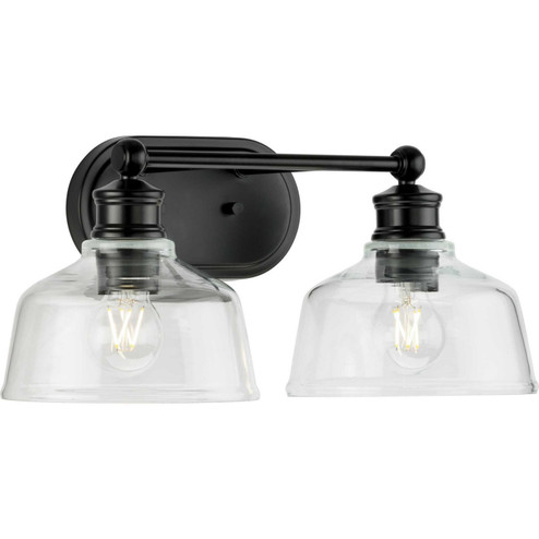 Singleton Two Light Bath in Matte Black (54|P300396-31M)