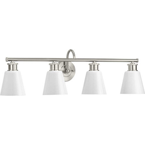 Ashford Four Light Bath Bracket in Brushed Nickel (54|P300317-009)