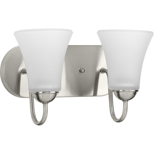 Classic Two Light Bath Bracket in Brushed Nickel (54|P300234-009)