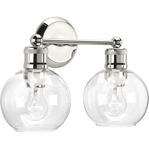 Hansford Two Light Bath in Polished Nickel (54|P300050-104)
