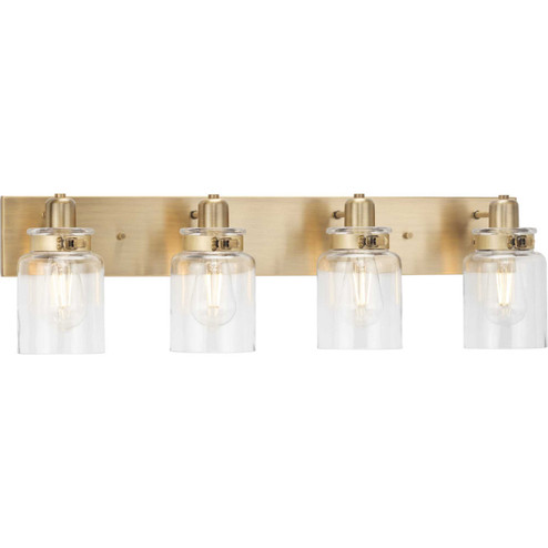 Calhoun Four Light Bath Bracket in Vintage Brass (54|P300048-163)