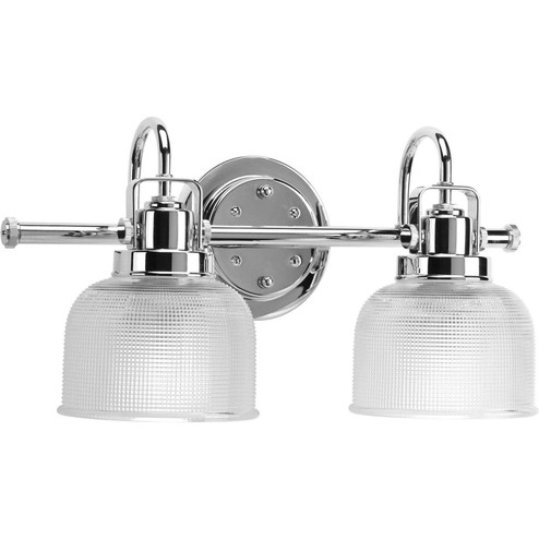 Archie Two Light Bath Bracket in Polished Chrome (54|P2991-15)