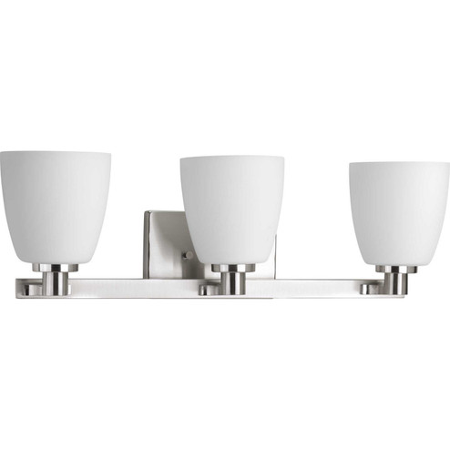 Fleet Three Light Bath Bracket in Brushed Nickel (54|P2167-09)