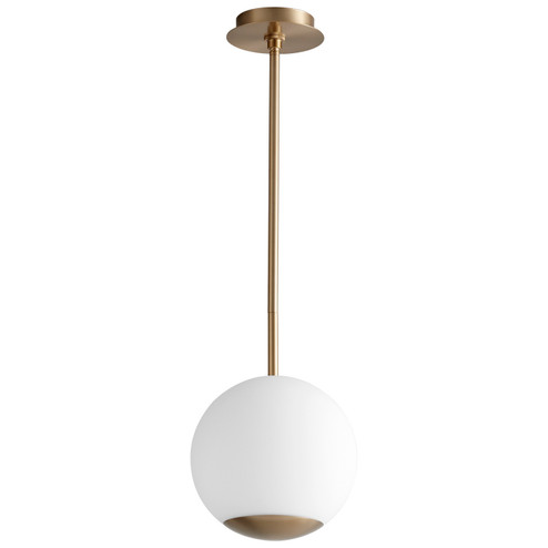 Terra LED Pendant in Aged Brass (440|3-690-40)