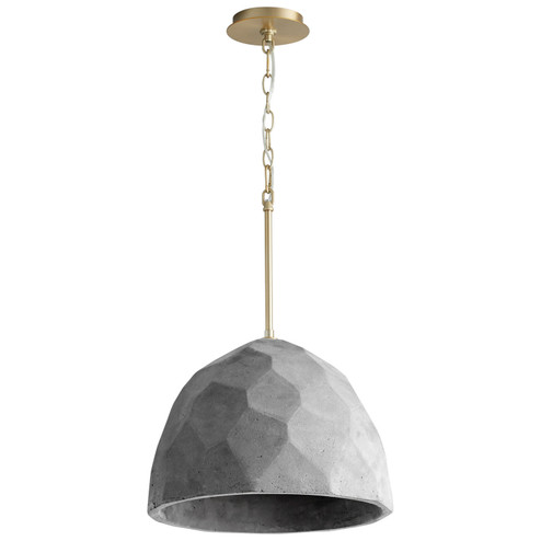 Maria LED Pendant in Dark Gray / Aged Brass (440|3-663-1540)